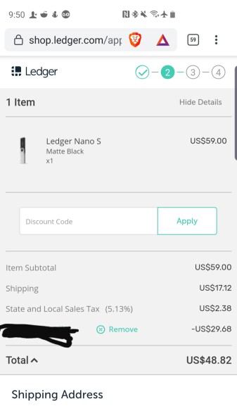 Ledger Wallet Promo Code (Nano S Coupon) -