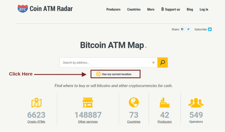 Find Locations easily with our Bitcoin ATM Map - CryptoLocalATM