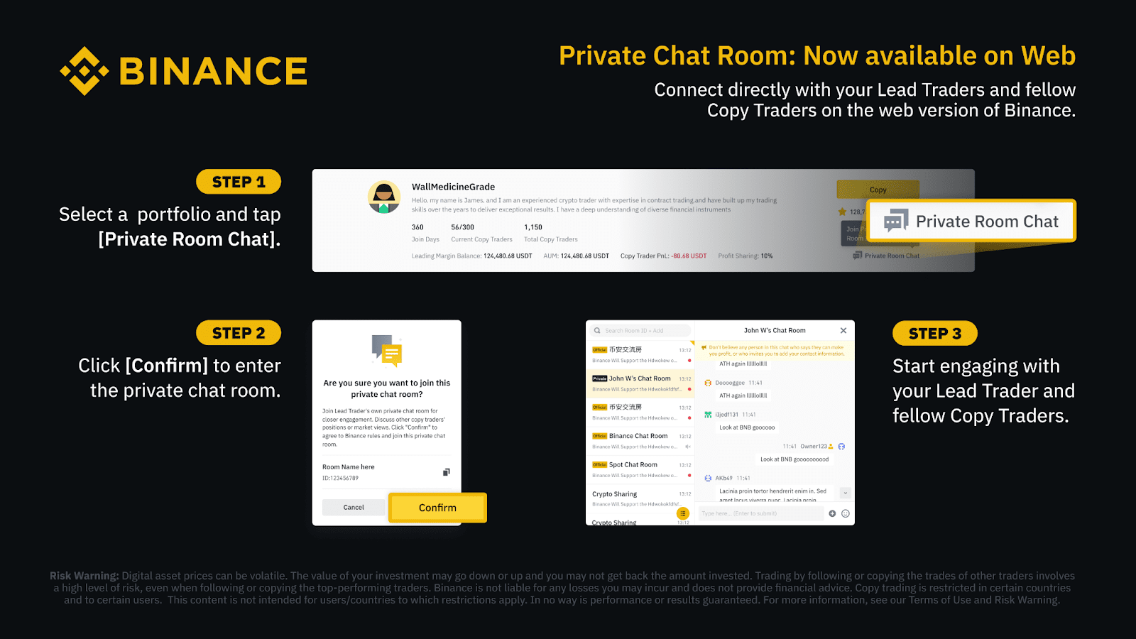 is there future chat room api? - Futures API - Binance Developer Community