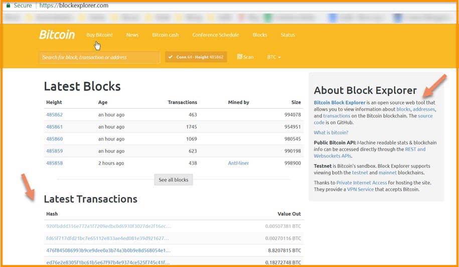 What is the Block Address Explorer [Bitcoin Blockchain Explorer]?