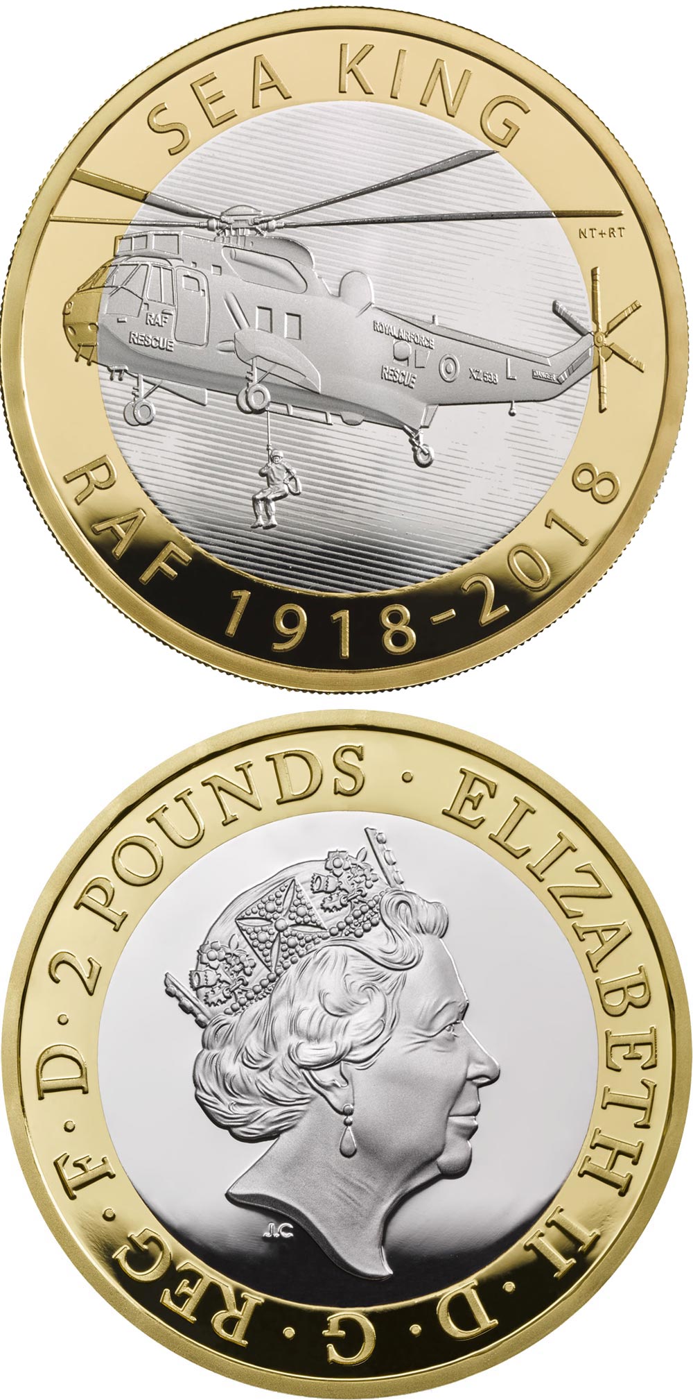 RAF Centenary Sea King £2 Coin