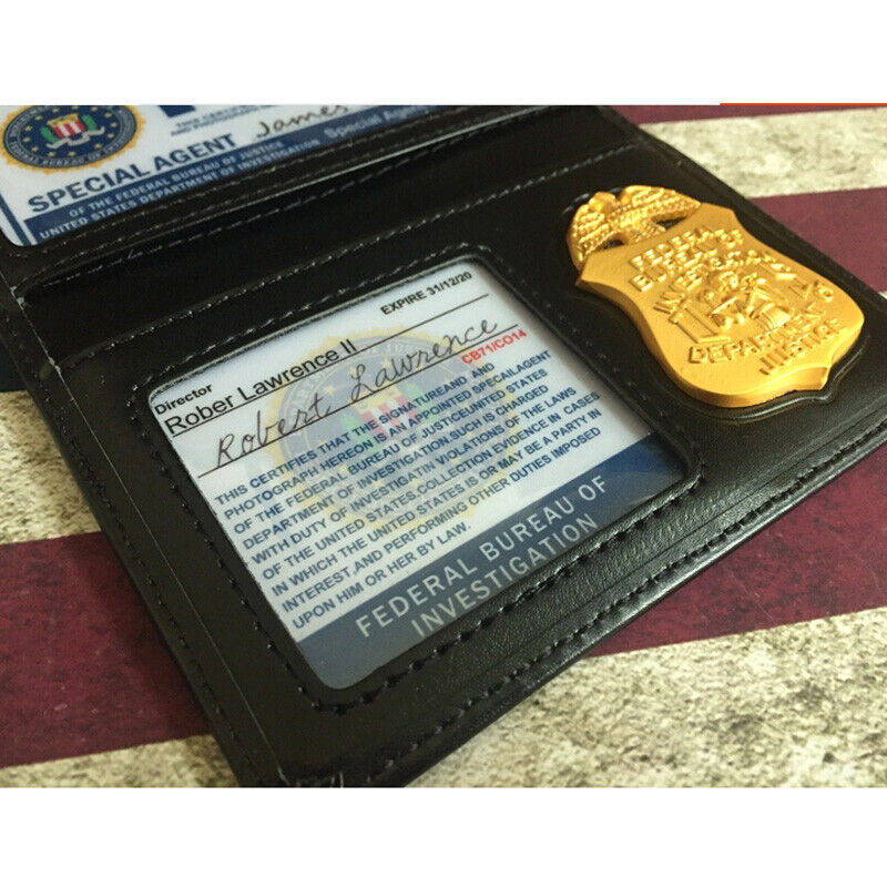 FEDERAL OFFICERS MINI BADGE FAMILY CRED CASE