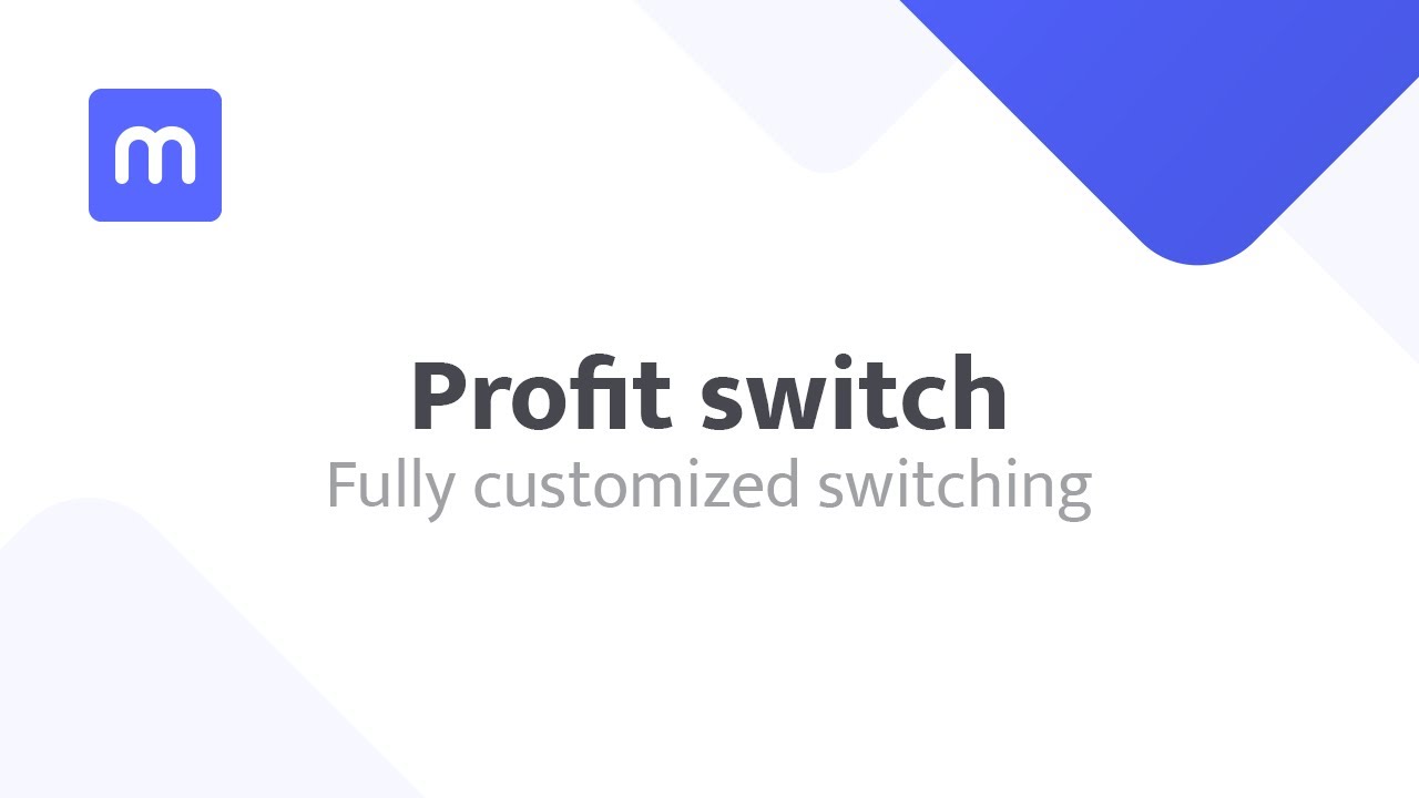 Profit switching introduction : Awesome Miner