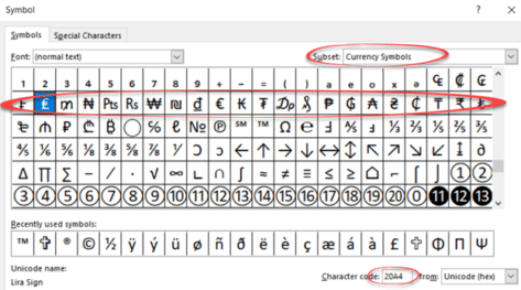 HTML Unicode UTF-8