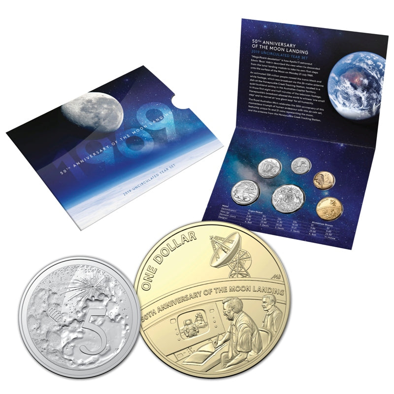 Moon Landing Proof Coin Set:The US Mint Moon Landing Proof Coin Set - 