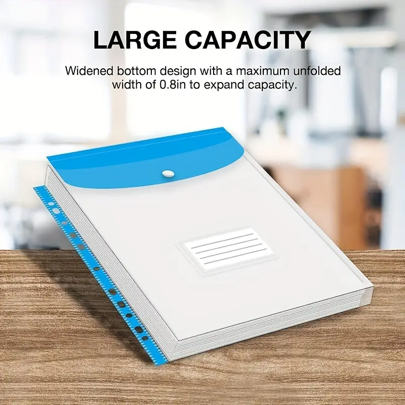 GoodtoU Clear Plastic Wallets A4 Popper Wallets Document India | Ubuy