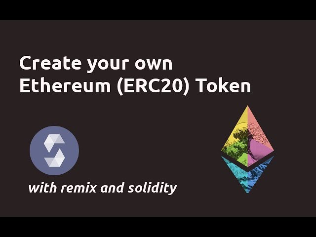 How to create ERC token on Ethereum network?