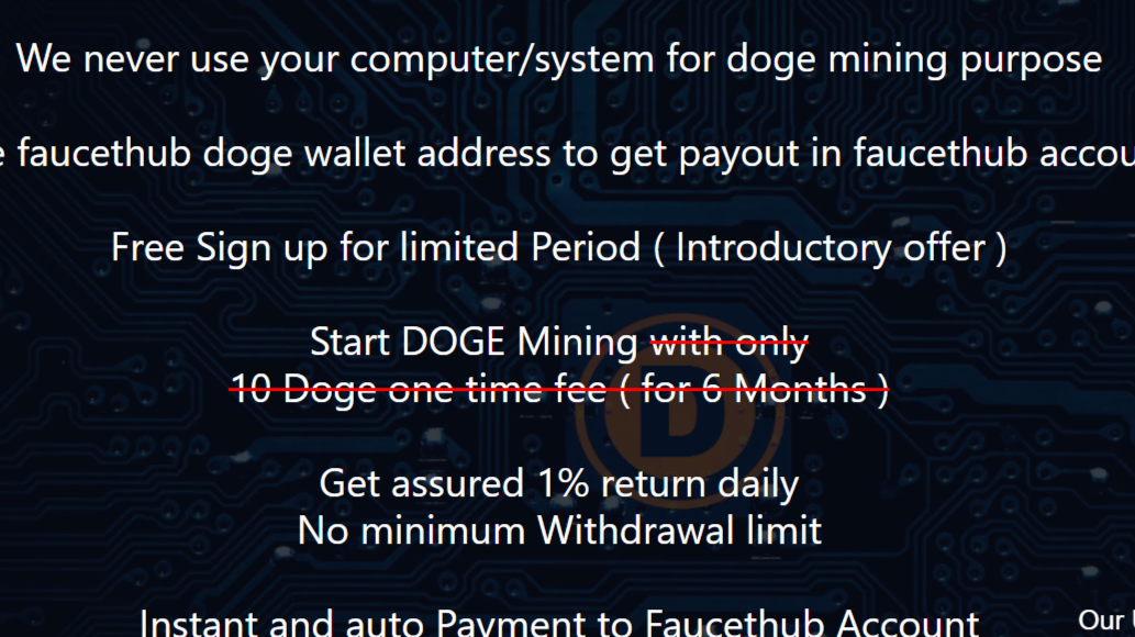 Easy Dogecoin 4U - Free DOGE faucet - FaucetFly