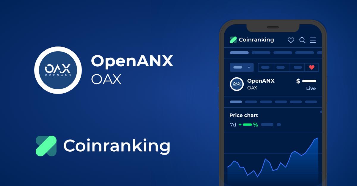 OpenANX Price Today - OAX to US dollar Live - Crypto | Coinranking