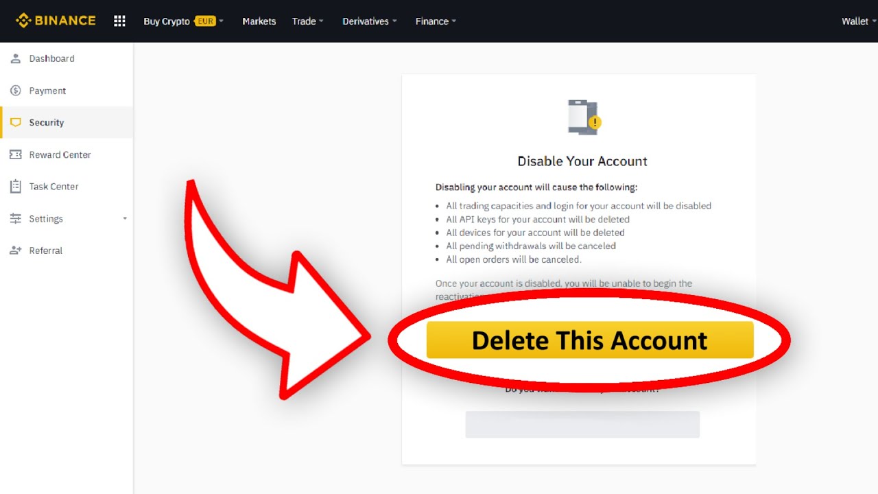 How to Delete Your Binance Account - Followchain