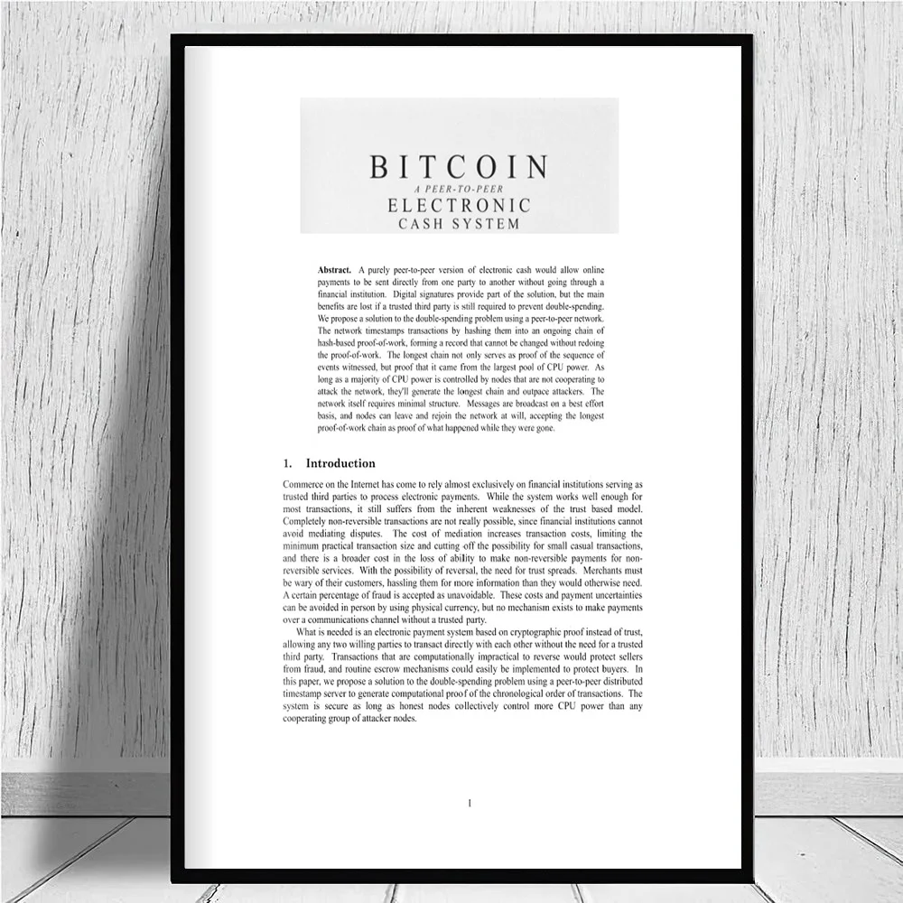 Bitcoin Whitepaper – Satoshi Nakamoto