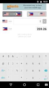 Philippine Peso to US Dollar [PHP / USD]