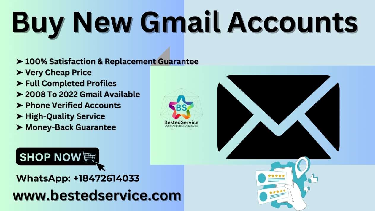 Buy Gmail Accounts% Phone Verified Gmail Accounts For Sell