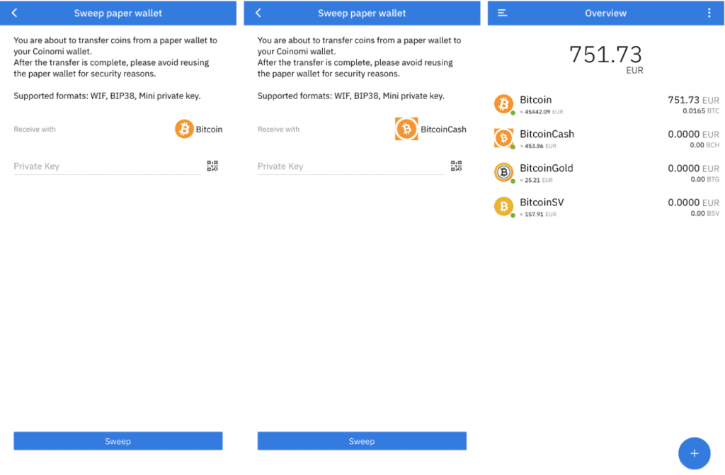 Paper wallet for Bitcoin