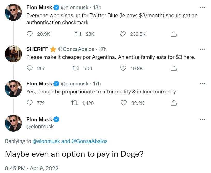 There will never be an X (Twitter) token: Elon Musk
