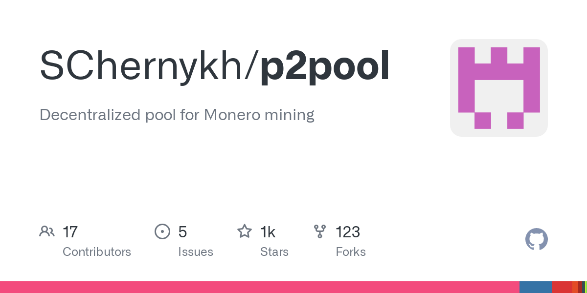 GitHub - SChernykh/p2pool: Decentralized pool for Monero mining