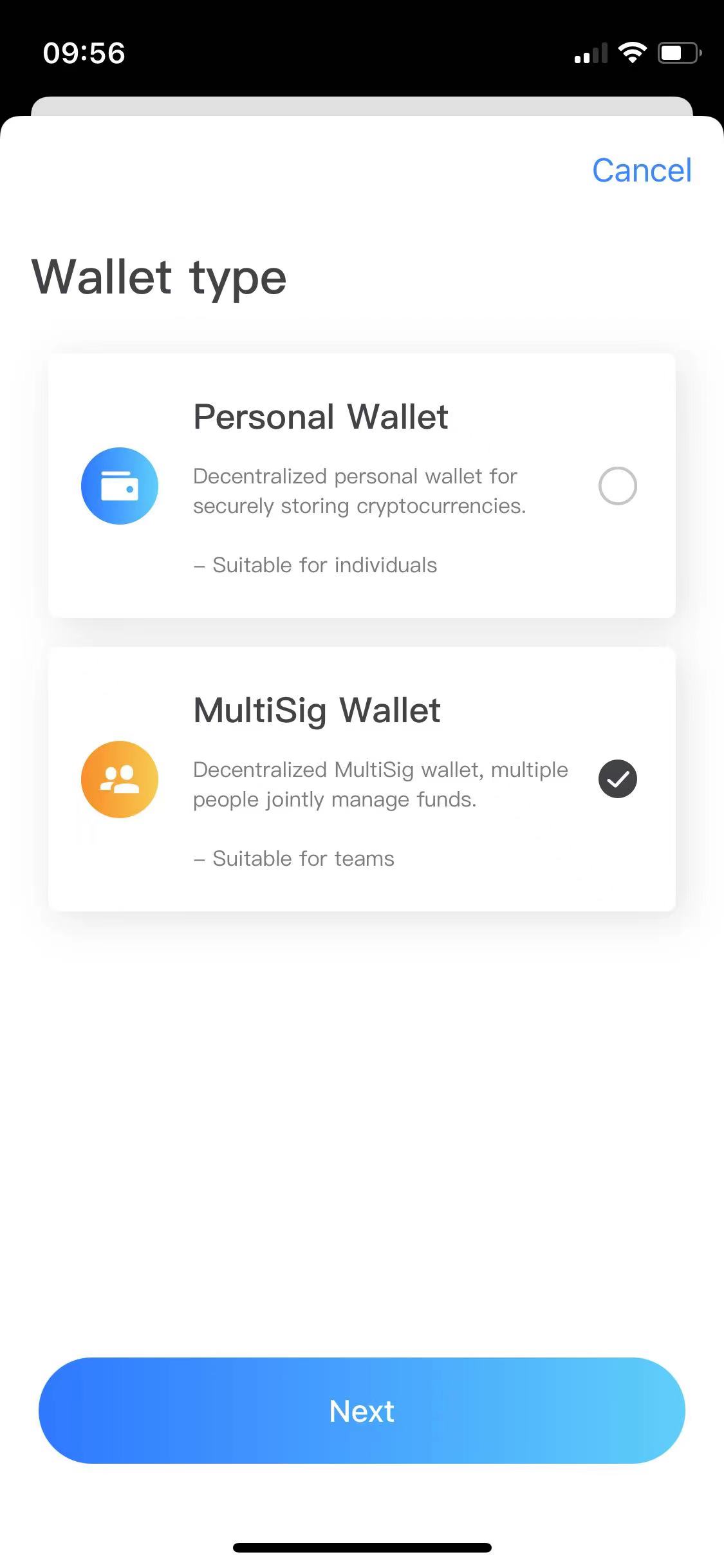 Tether USDT multisig wallet