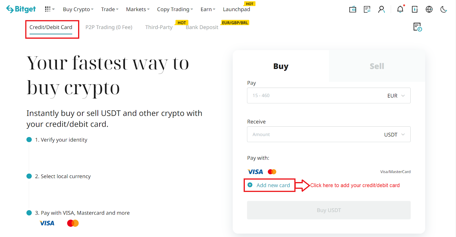 Buy Bitcoin with Credit Card or Debit Card | UTORG