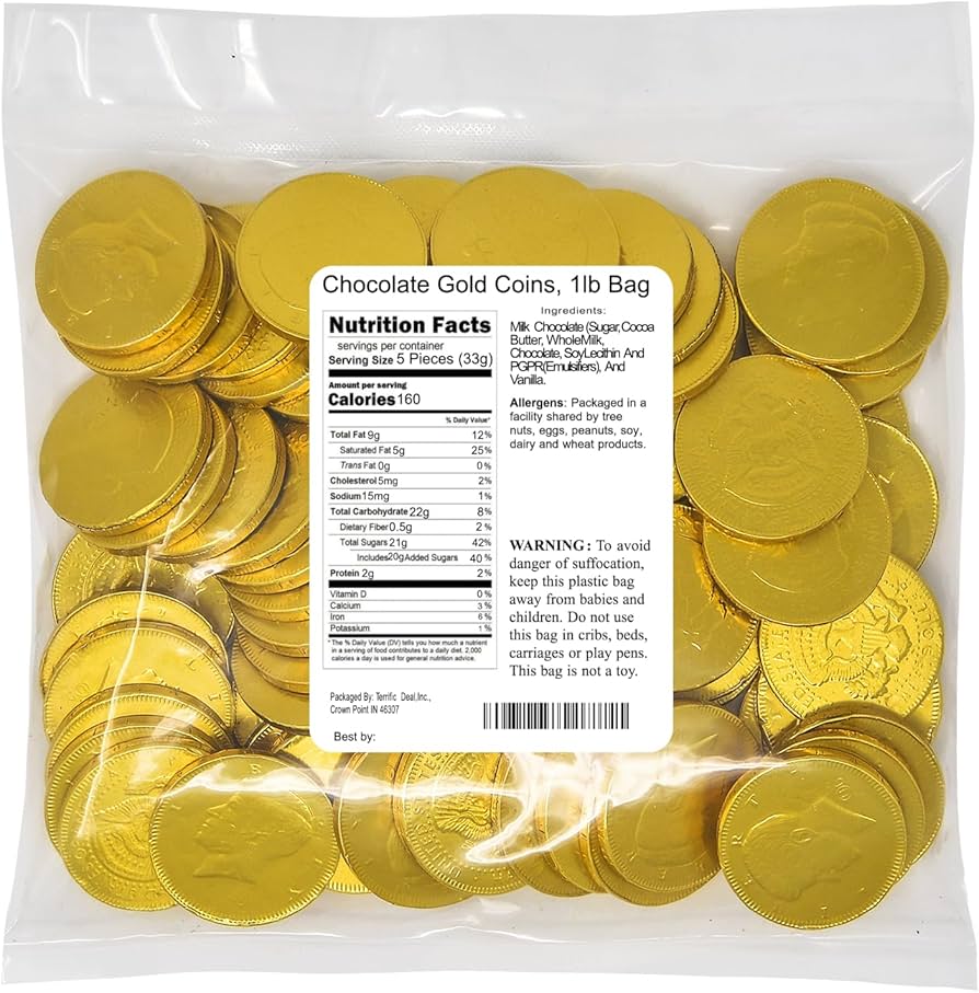 Chocolate Gold Coins - Small – Half Nuts