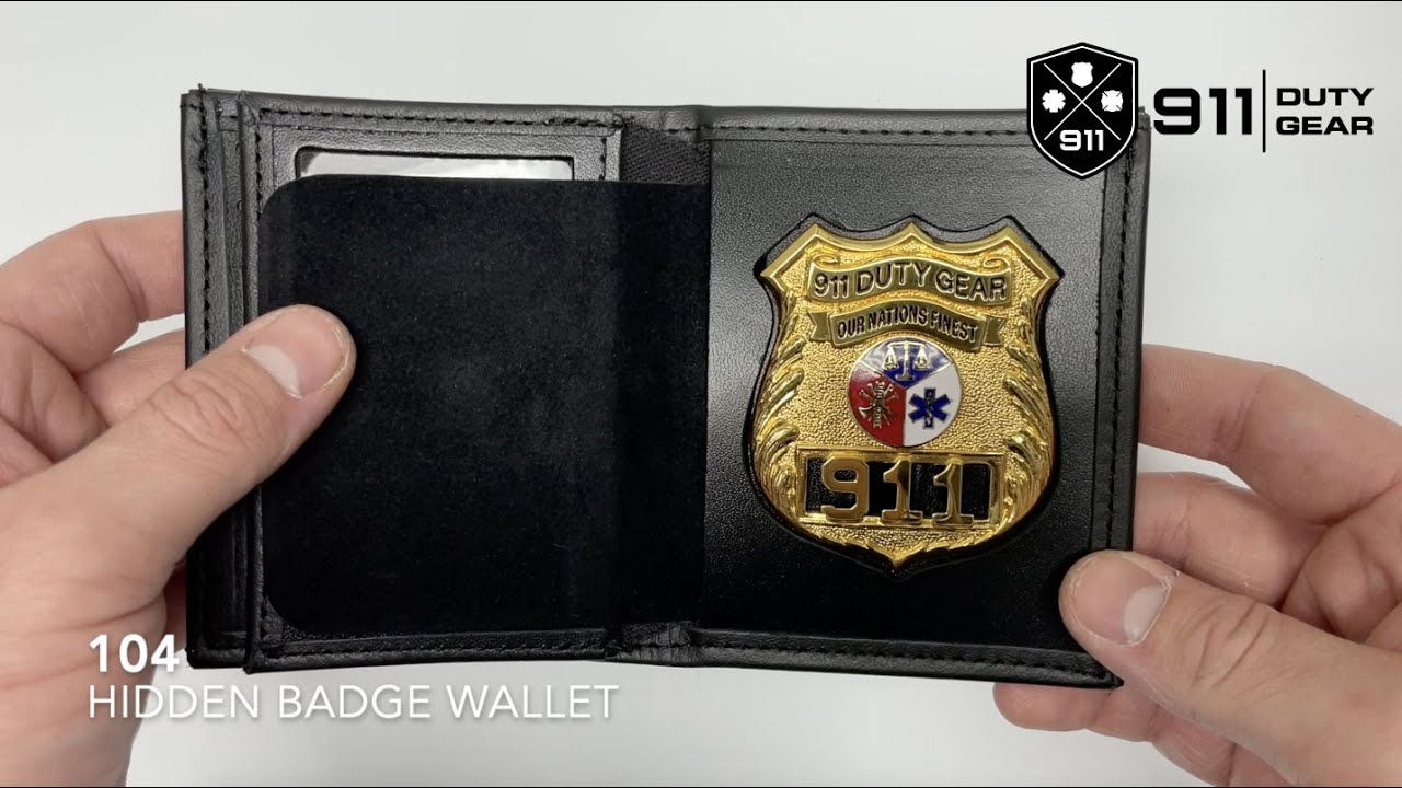 Strong Leather Double ID Badge Wallet | Curtis Blue Line