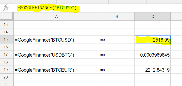 Use Google Finance to Get Crypto Prices in Sheets | Layer Blog