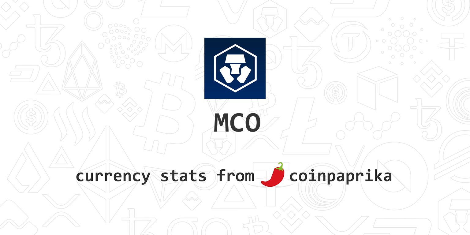 MCO Price Today - MCO Coin Price Chart & Crypto Market Cap