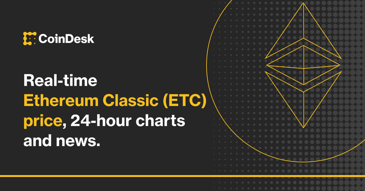 Ethereum Classic (ETC) live coin price, charts, markets & liquidity