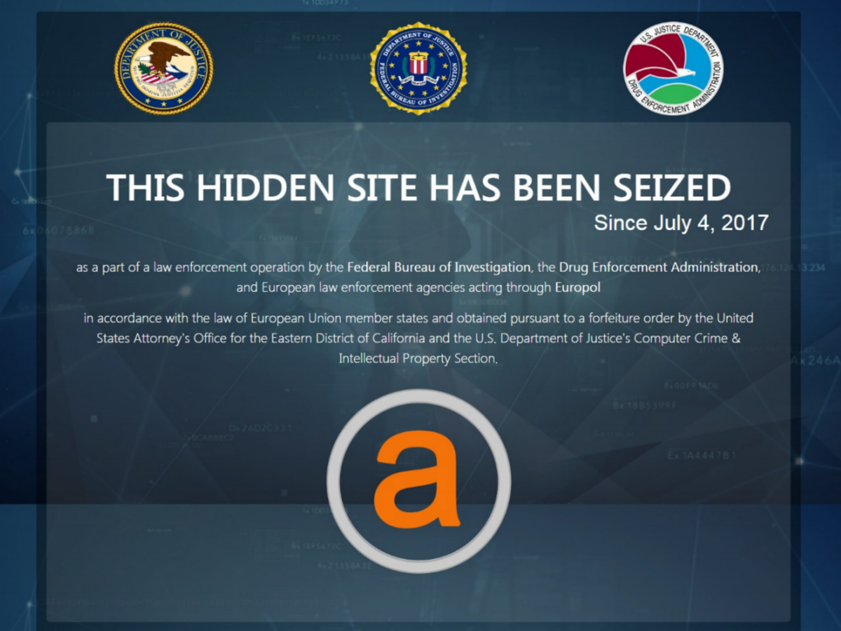 DOJ Takes Down AlphaBay, the World’s Largest Dark Web Marketplace | Subject to Inquiry
