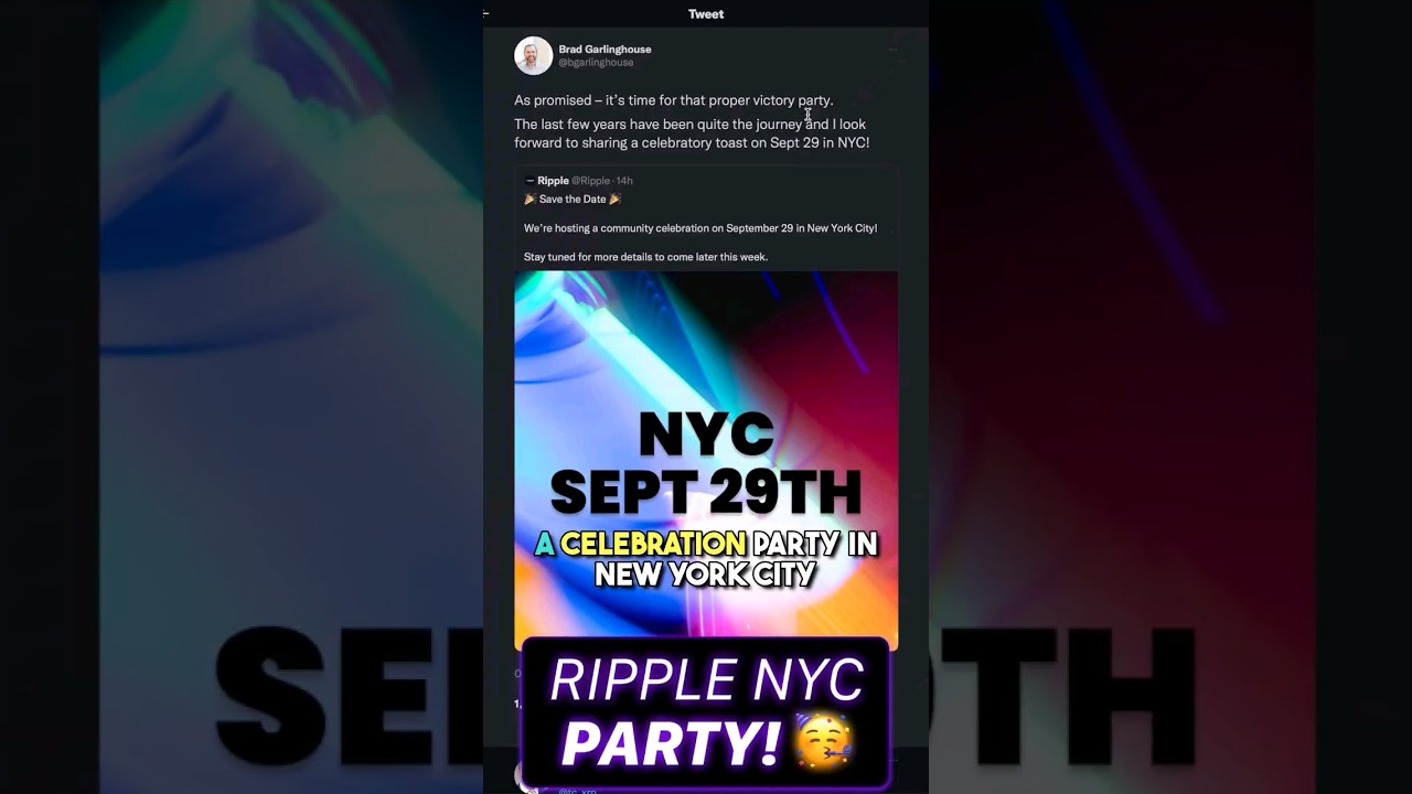 Ripple's NYC Proper Party: What to Expect on September 29 - Coinpedia Fintech News
