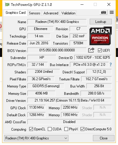 AMD RX Mining Settings and Hashrate