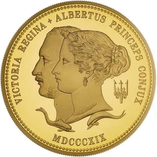 5 oz Gold Proof Victoria & Albert Coin | Chards