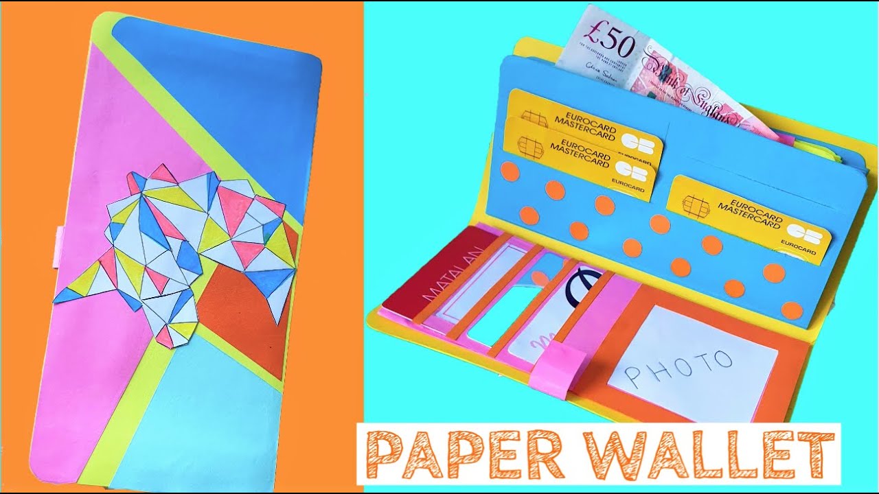 DIY Paper Wallet for Holiday Gift-Giving - Paper Glitter Glue