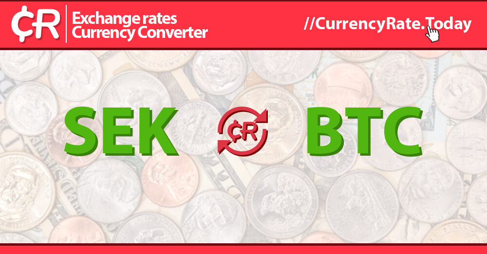 How much is bitcoins btc (BTC) to kr (SEK) according to the foreign exchange rate for today