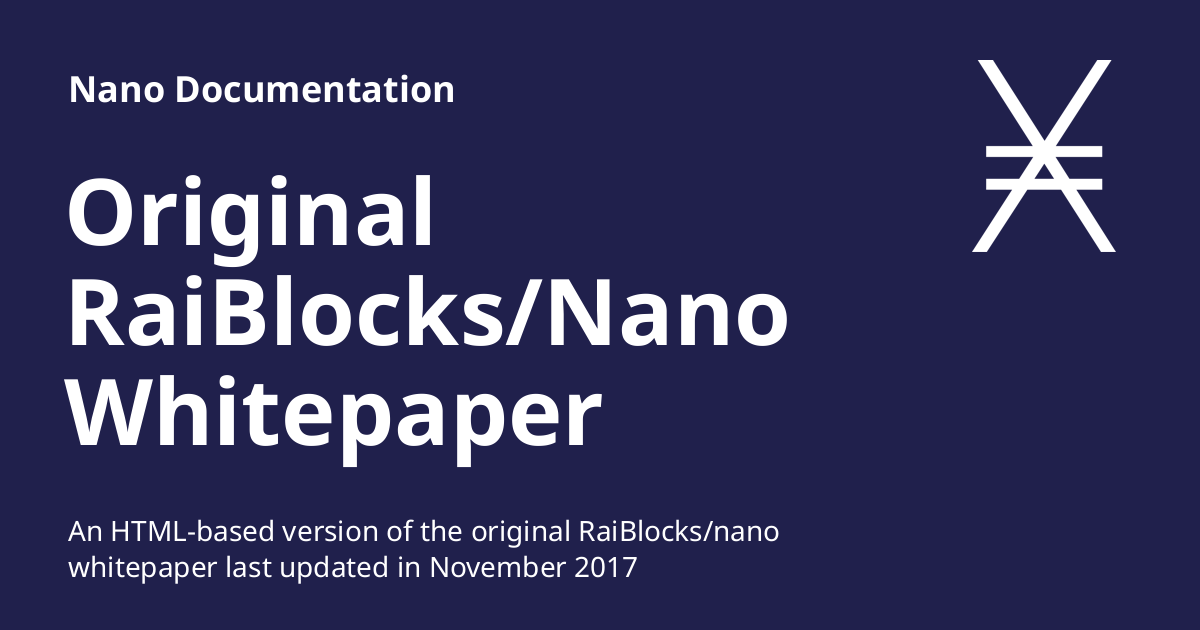 Review of Nano (formerly RaiBlocks): The Instant, Zero-fee Currency - bitcoinhelp.fun
