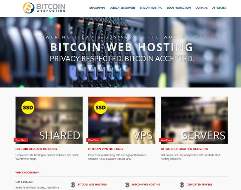 BitCoin and Crypto Web Hosting | OrangeWebsite