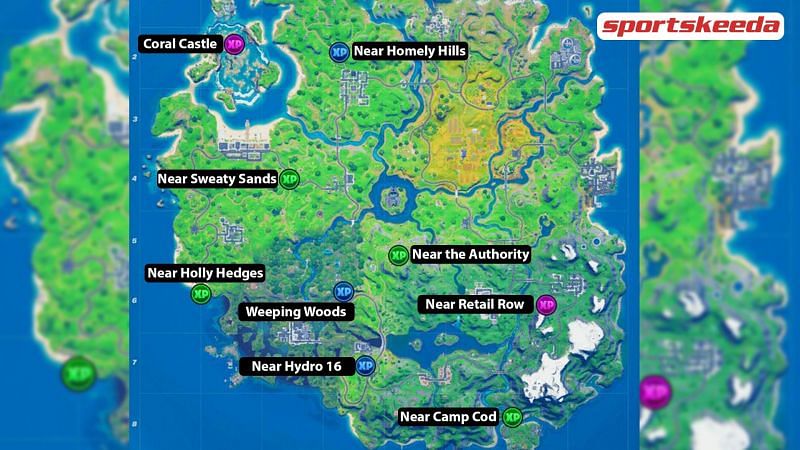 Fortnite XP coins for week 3: All the locations - GINX TV