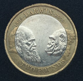 2 Pounds - Elizabeth II (4th portrait; Charles Darwin) - United Kingdom – Numista