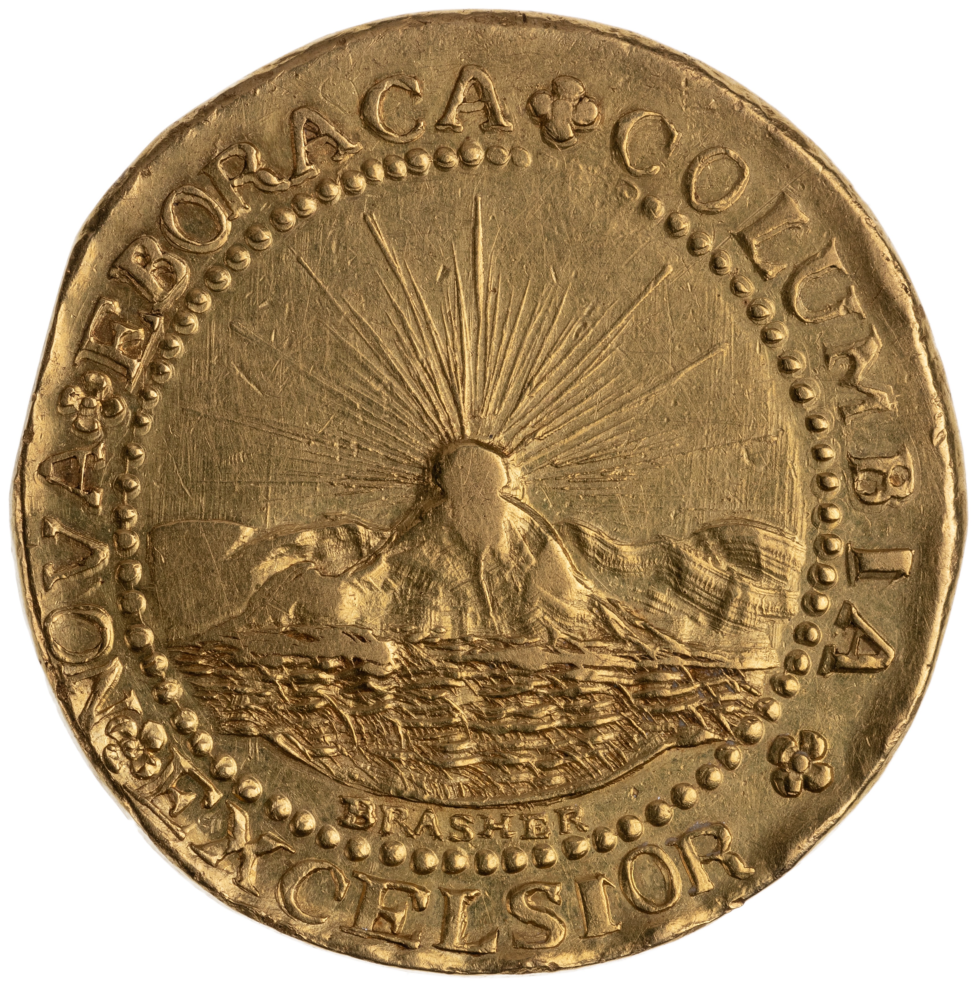 Medal - History of Gold ( Brasher Doubloon) - United States – Numista