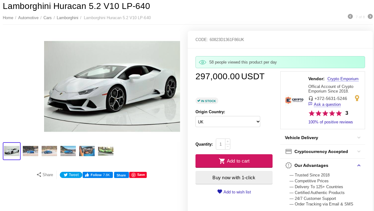 This crypto-millionaire bought a Lamborghini for $ thanks to bitcoin
