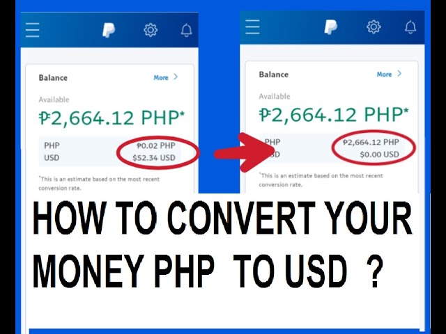 US Dollar to Philippine Peso - Convert USD to PHP