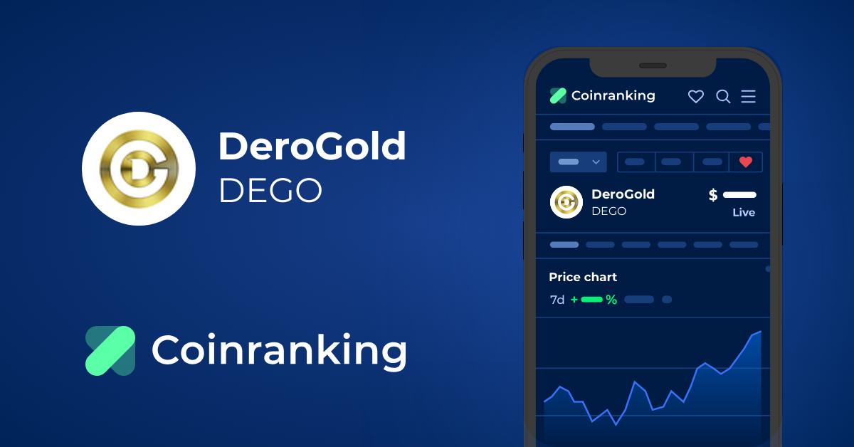 DeroGold Price Today - DEGO Coin Price Chart & Crypto Market Cap