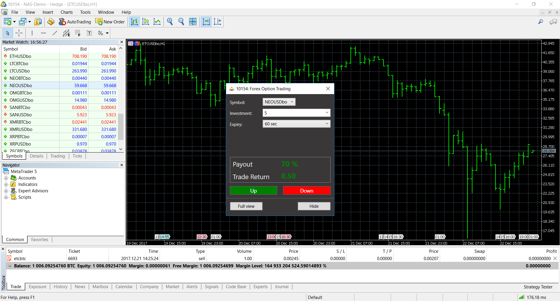 Cryptocurrency trading — Octa