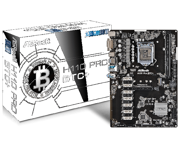 ASRockMine With ASRock H Pro BTC+ Supports up to 13 GPU Mining