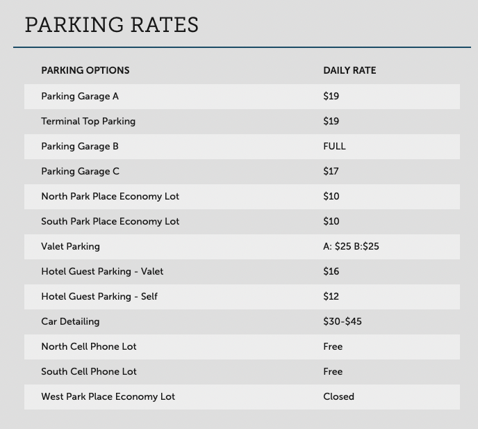 MCO Airport Parking Information and FAQs