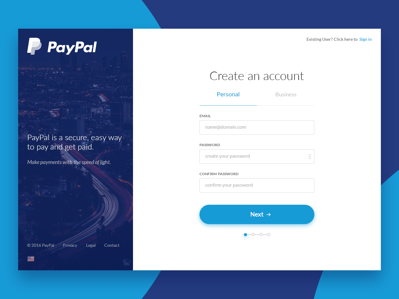 Sign up for PayPal | Personal & Business Accounts | PayPal AU