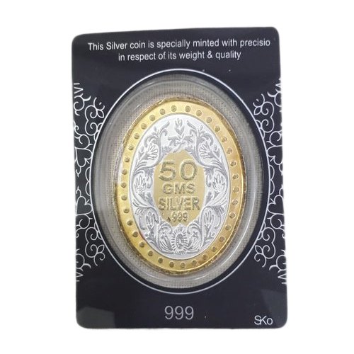 Goddess Lakshmi 50 Gram Silver Coin