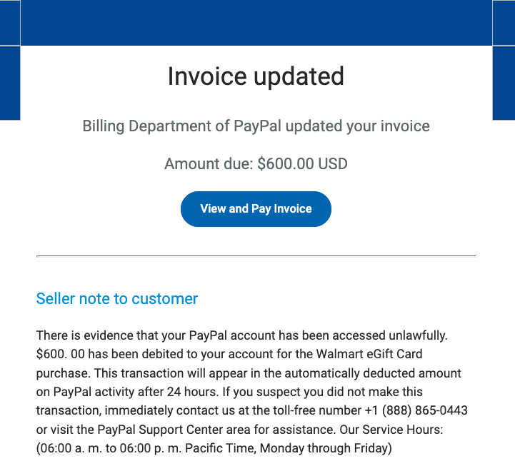 Coinbase Invoice Email PayPal Scam : Coinbase Corporation PayPal Scam