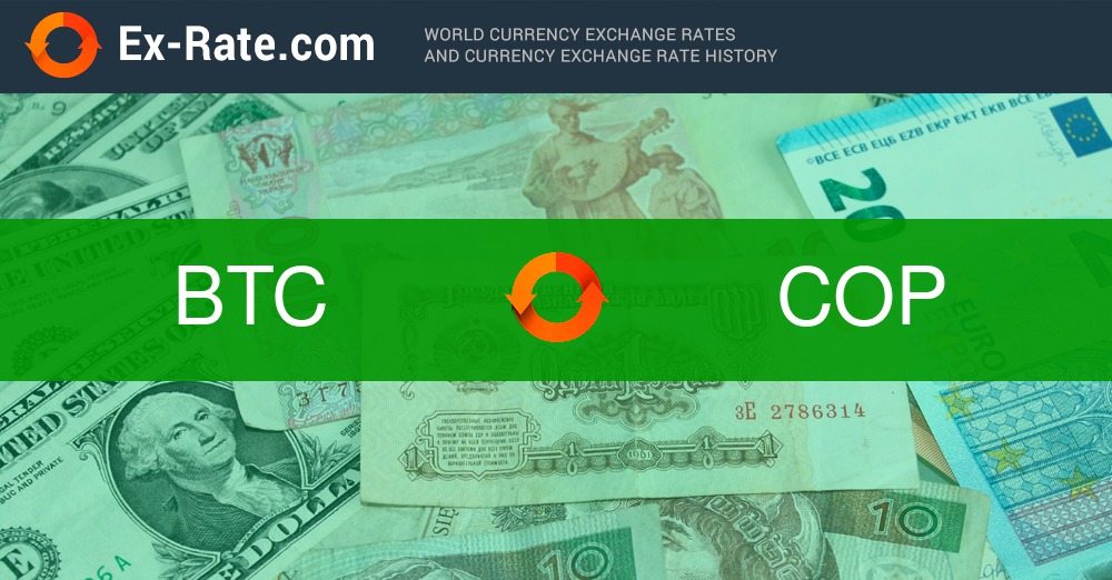 Currency Converter BTC/COP - Bitcoin to Colombian Peso exchange