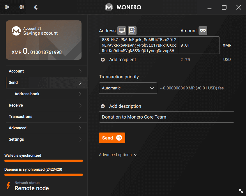 How to send and receive Monero, and how long it should take (command line wallet)