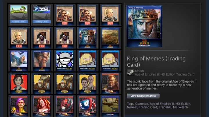 Save 85% on Steam Trading Cards on Steam